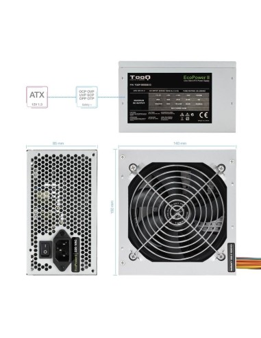 FUENTE  500W    ATX TOOQ       TQEP-500SSE-O...