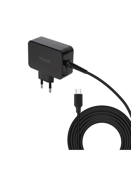 ALIMENTADOR PORT. 65W TOOQ GAN TYPE C TQLC-USBCGAN65PD NEGRO PN: TQLC-USBCGAN65PD EAN: 8433281013186   