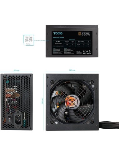 FUENTE  650W/48A    ATX TOOQ   TQHELIOS-650SP...
