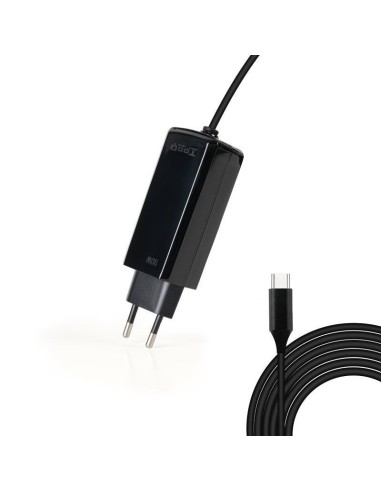 CARGADOR  5V ENCHUFE TOOQ 90W  USB TYPE C GAN...