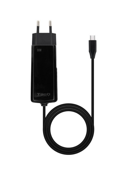 CARGADOR  5V ENCHUFE TOOQ 90W  USB TYPE C GAN 1.8M NEGRO PN: TQLC-USBCGAN90PD EAN: 8433281015272   