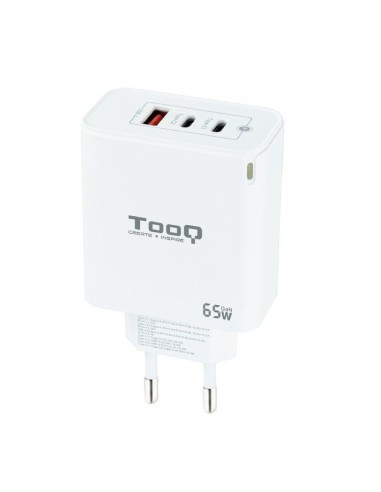 CARGADOR  5V ENCHUFE TOOQ 2 X  TYPE C 1 X USB A...