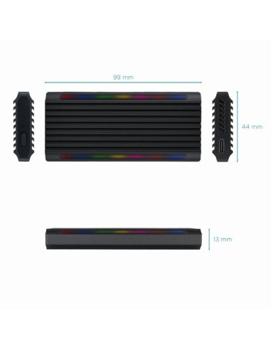 CAJA M.2 NVME USB 3.1 TOOQ     TQE-2222B NEGRO...