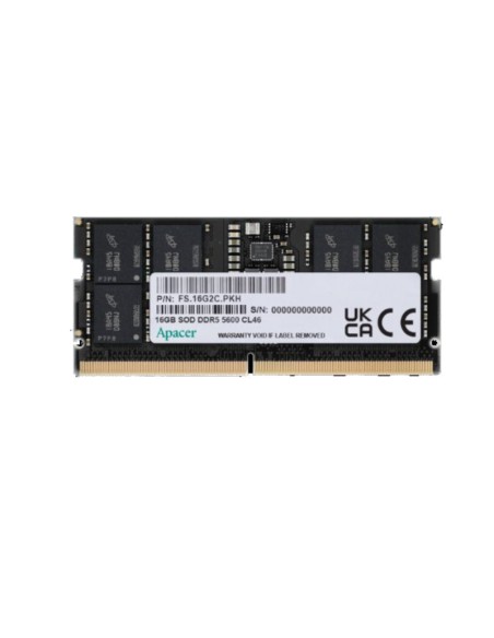 SODIMM DDR5 16GB/5600 APACER   CL46 1.1V PN: AS16GHB56CVBBGH EAN: 4712389909879   